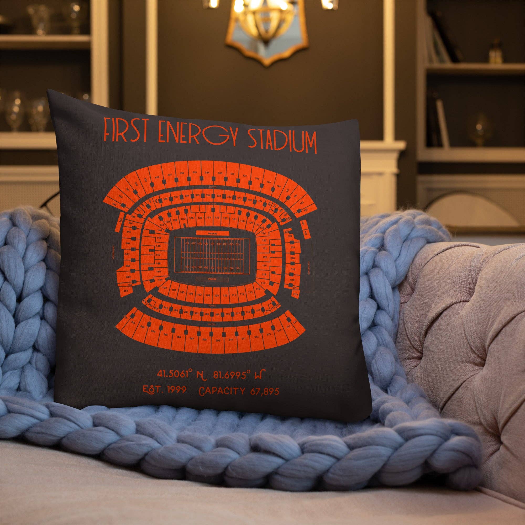 Stadium Prints by BTB – wholesale Throw/decorative pillow – Cleveland Browns Football Stadium & City Pillows5