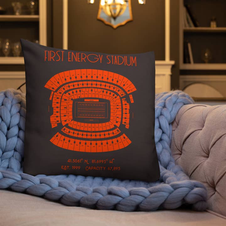 Stadium Prints by BTB – wholesale Throw/decorative pillow – Cleveland Browns Football Stadium & City Pillows5