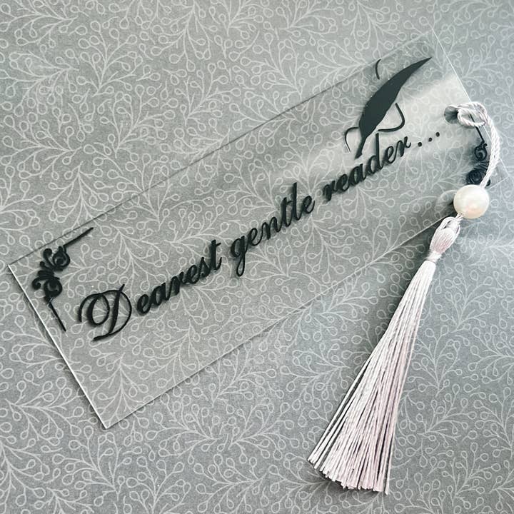 Querido lector - Marcapáginas acrílico de Bridgerton con borla para venta al por mayor de Love Her Work