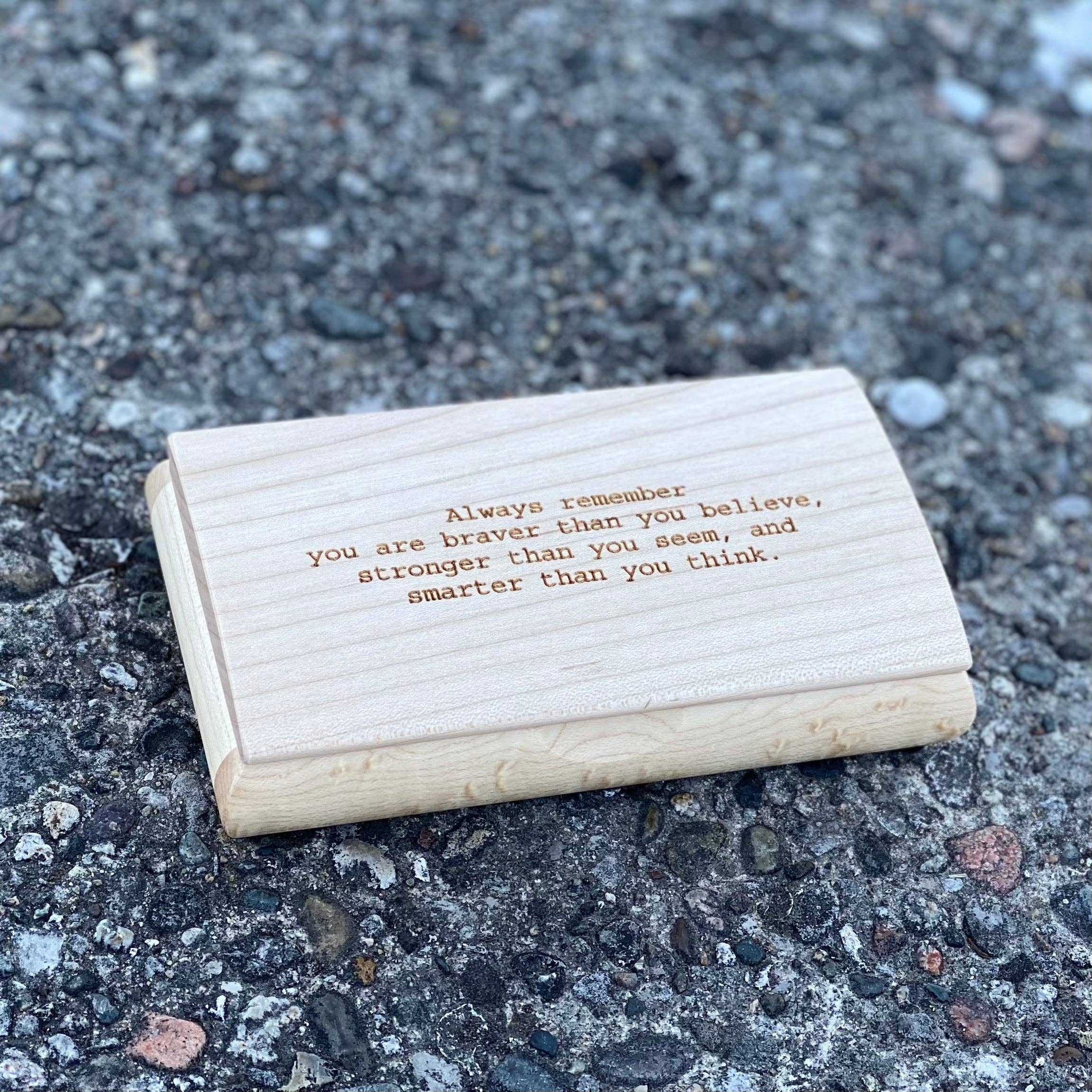 Mikutowski Woodworking - Wholesale Decorative Box - Wooden Possibility Box Engraved with Best Selling Quotes33