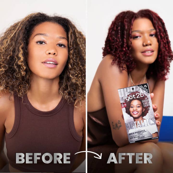 First Choice Buying - Wholesale Hair dye - Got2b Metallics Permanent Hair Color, M65 Deep Red3