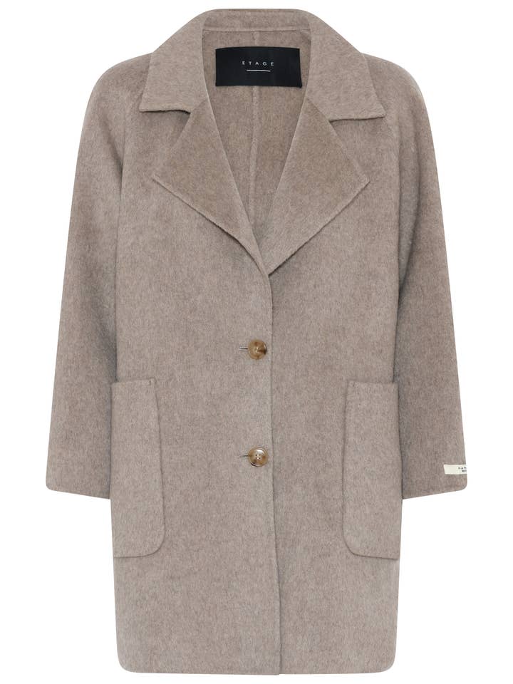 Kurzer Wollmantel für Damen für den Großhandel von Etage of Denmark