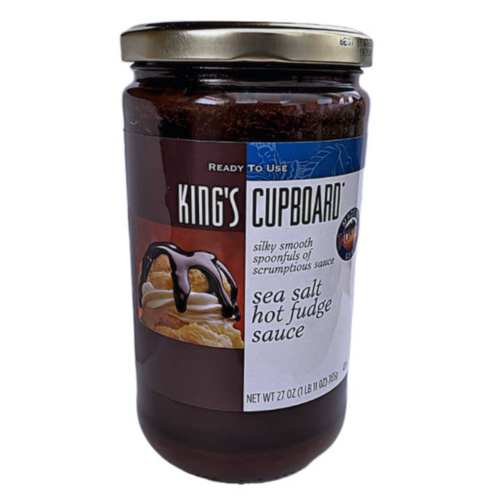 King's Cupboard – wholesale Hot fudge/chocolate spread – Sea Salt Hot Fudge Large Size 28oz
