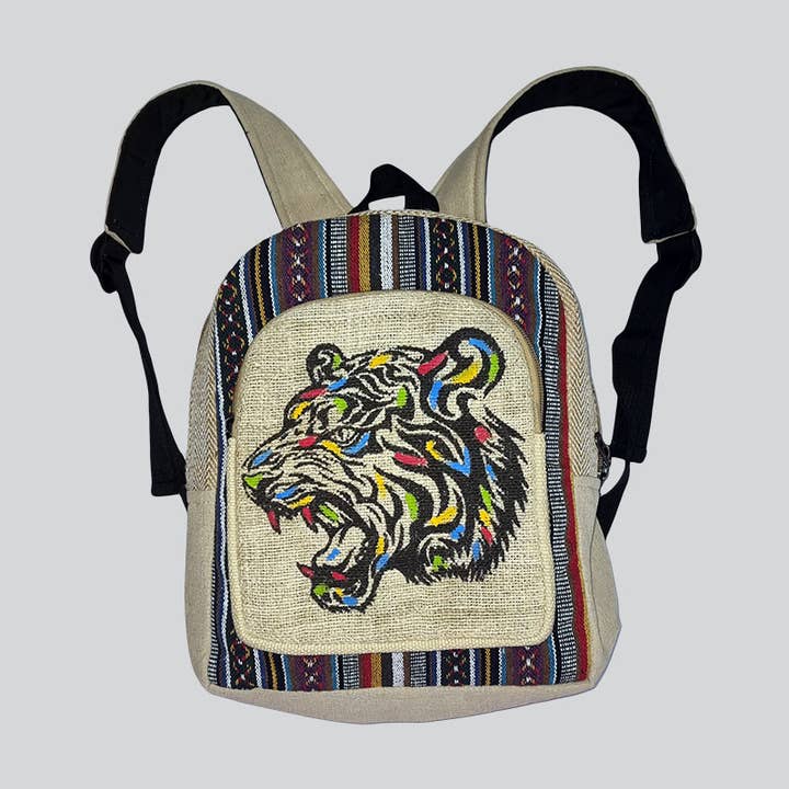 Kathmandu Imports - Wholesale Backpack - Unisex - Hemp & Cotton Backpack (Code-582)