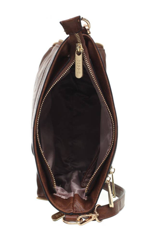 Bessie London - Venta al por mayor Bandolera - Mujer - BANDOLERA CON DOBLE BOLSILLO FRONTAL CON CREMALLERA15