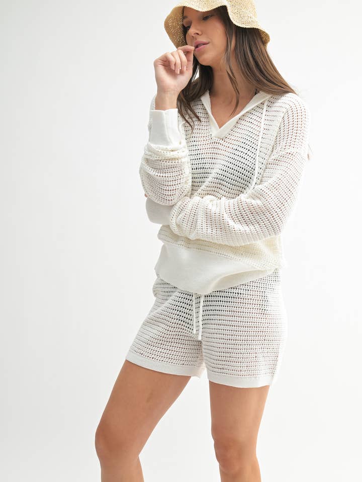 Mono B - Vendita all'ingrosso Felpa con cappuccio - Donna - Felpa all'uncinetto ariosa16