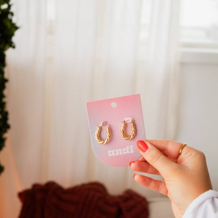 Shop Andi - Wholesale Hoop Earrings - Twisted Hoop Earrings1