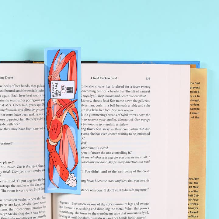 Humdrum Paper - Wholesale Bookmark - Crab Legs Bookmark (it's die cut!)1