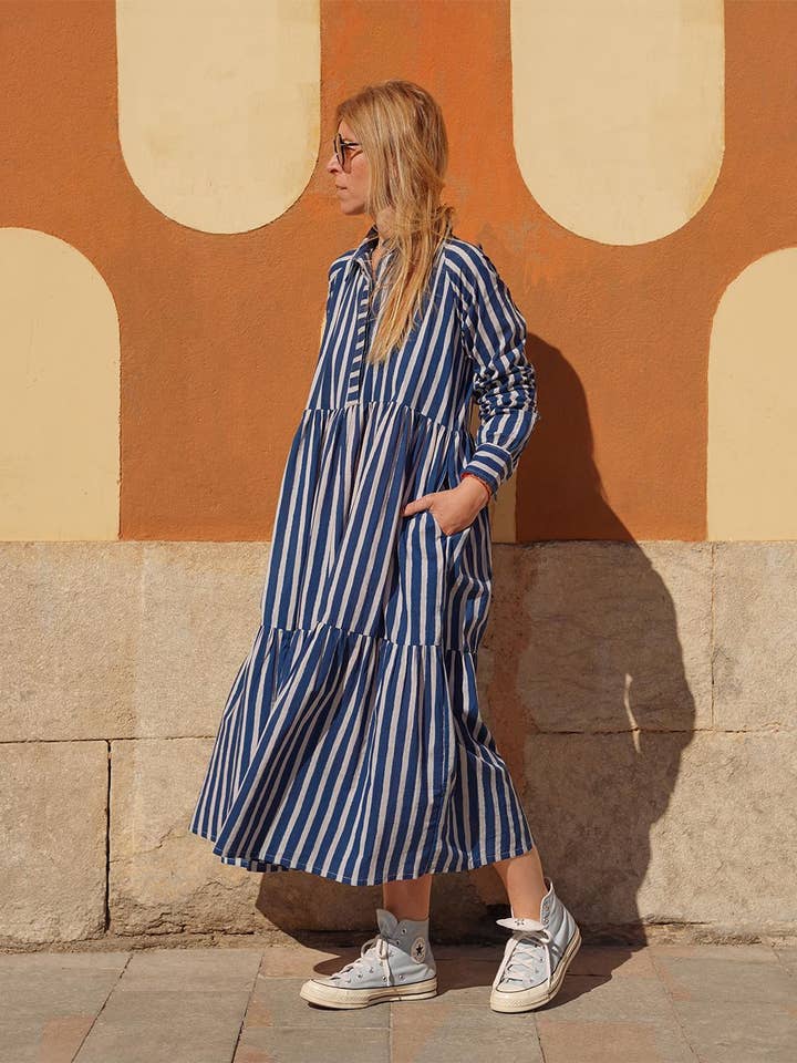 Sanjanaandme - Wholesale Dress - Women's - Arya Blue Dress