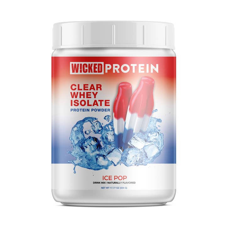 WICKED Ice Pop Clear Whey Isolate Protein Powder (PRE ORDER) for wholesale by WICKED Protein
