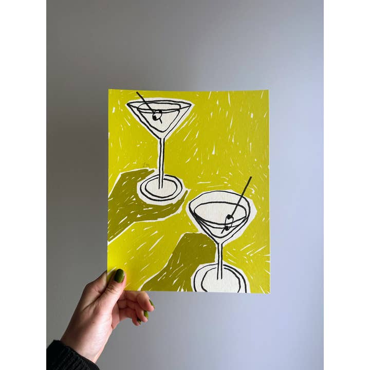 Lacey McKeever Illustration - Wholesale Art Print - Martini Print