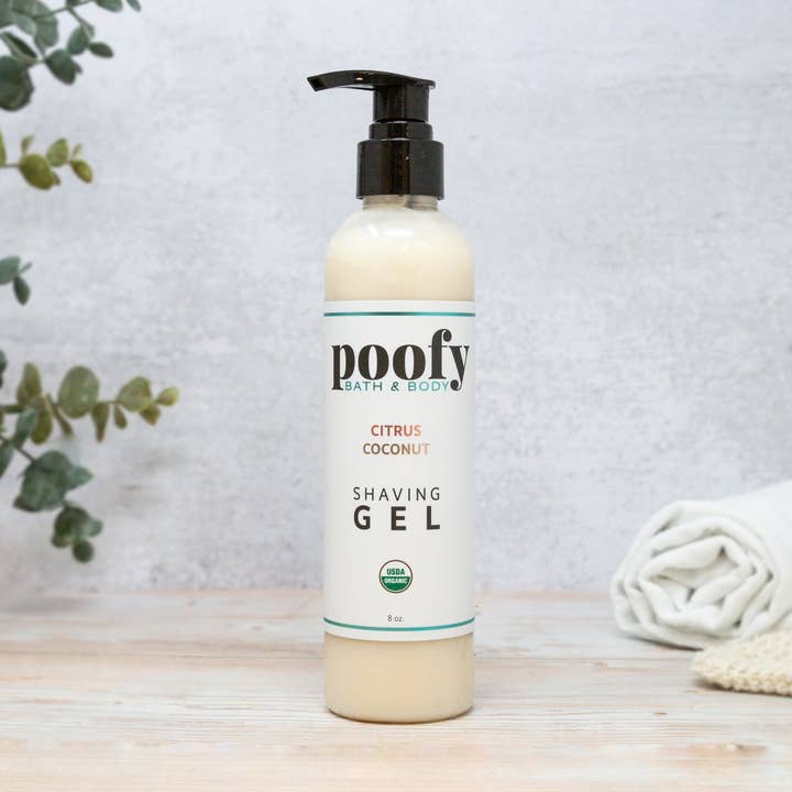 Gel de afeitar orgánico Citrus Coconut para venta al por mayor de Poofy Organics