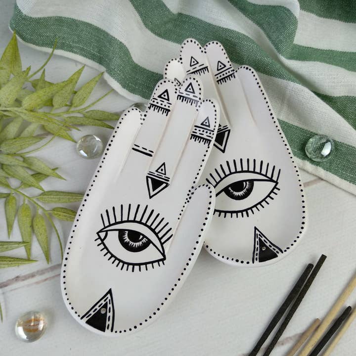 Soporte Aroma Mano Blanca para venta al por mayor de Pretty Plate