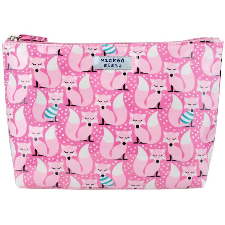 Fox in Tops Kosmetiktasche, Größe M für den Großhandel von Wicked Sista Bags