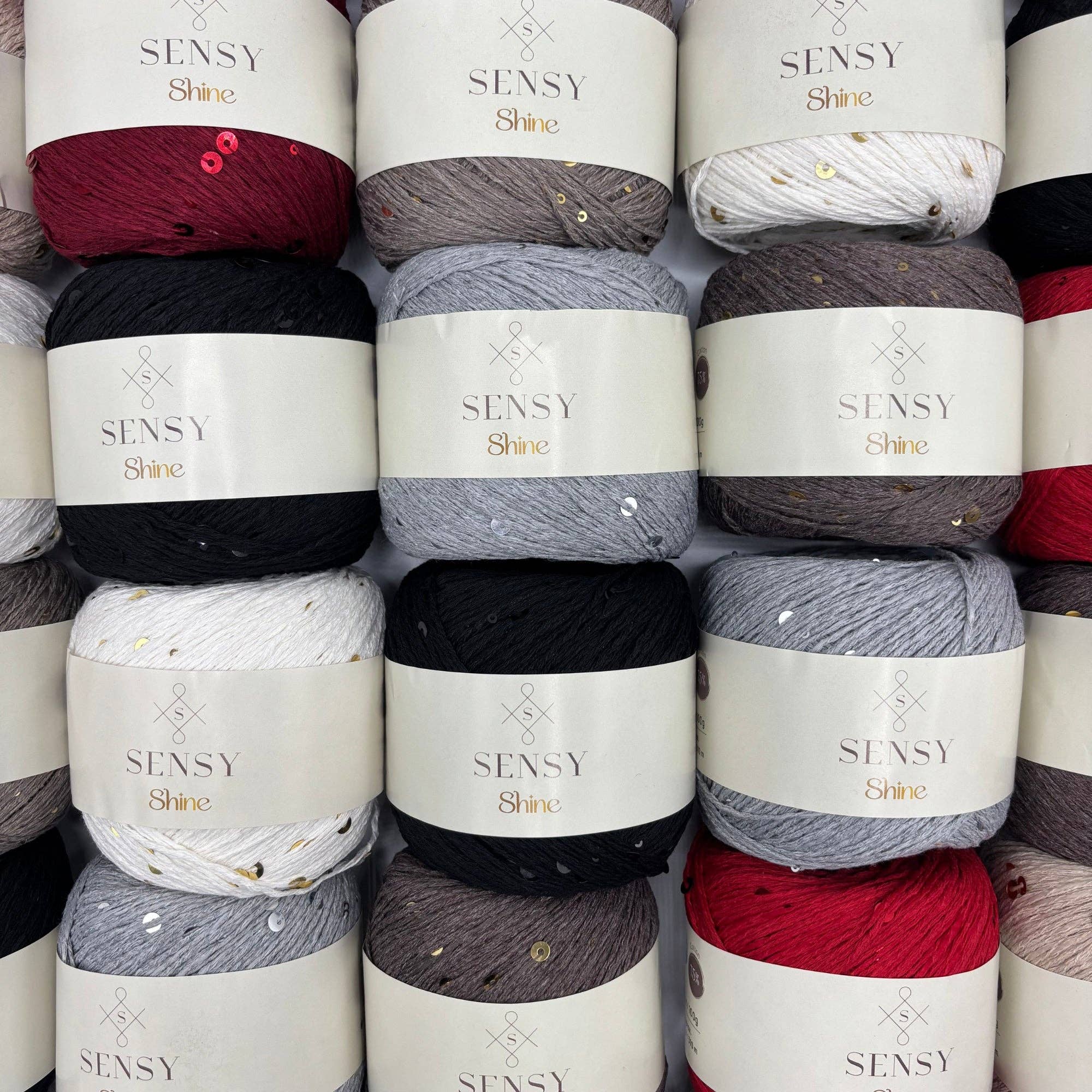 Sensy - Wholesale Yarn - Sensy Shine Yarn, 3.5 oz, 340 yards, Gauge 2 Fine8