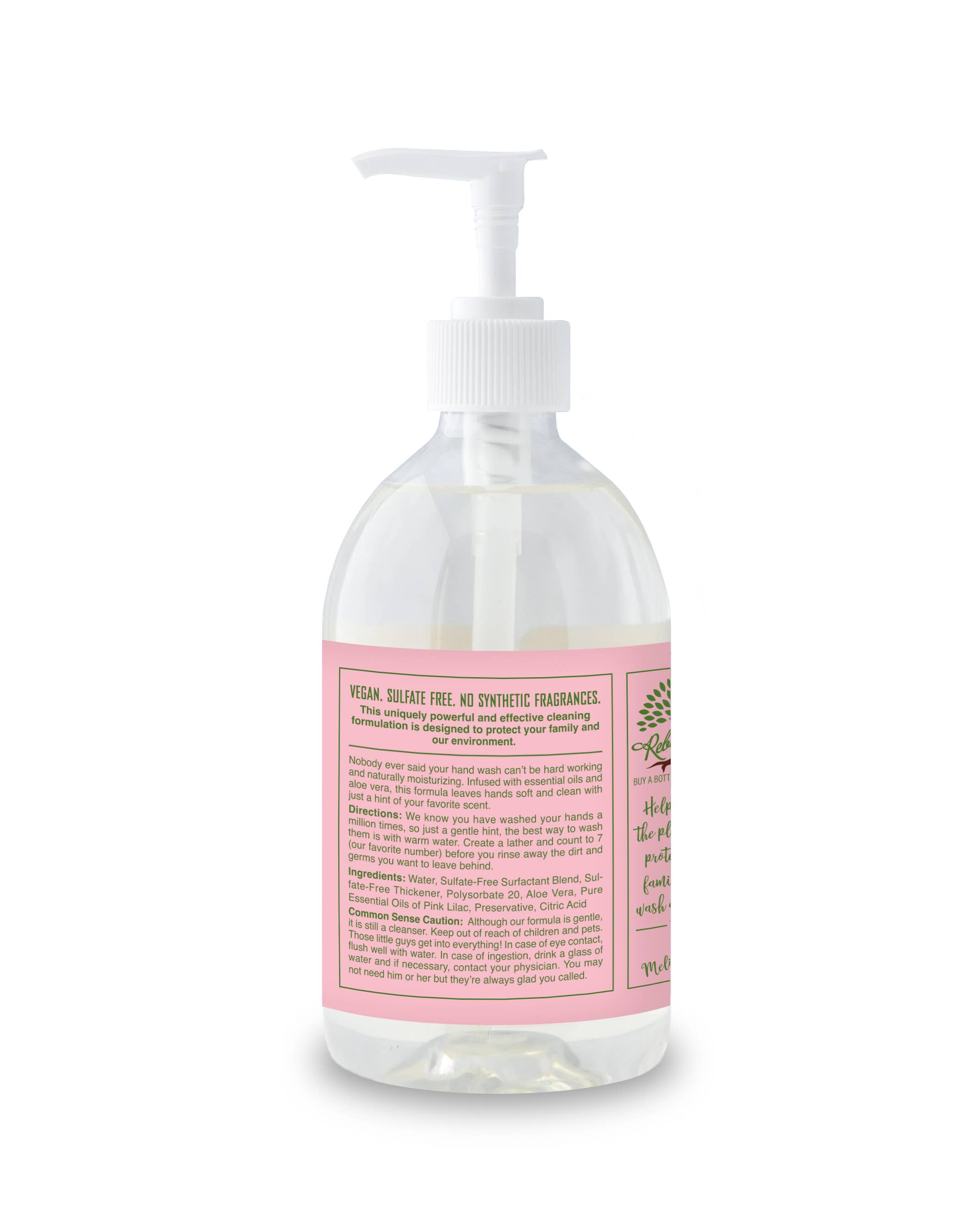 Rebel Green - Vente Savons/lotions pour les mains - Savon pour les mains - Pink Lilac 12oz (unité)3