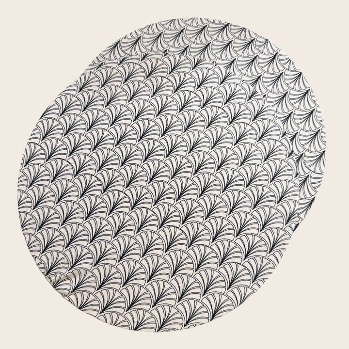 Placemat Cover Monochrome Leaf - Washable for wholesale by The Table Narrative