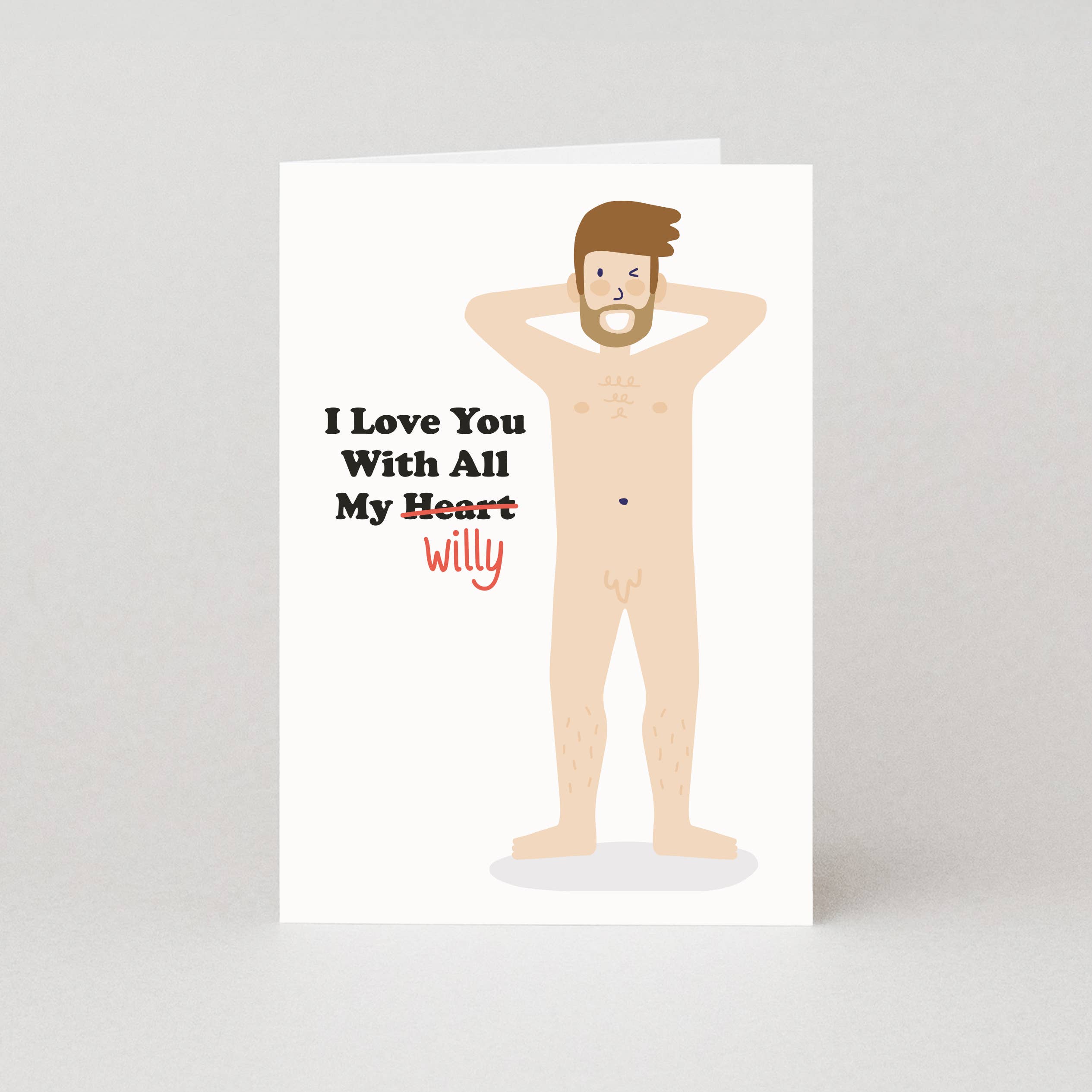 Studio Boketto - Wholesale Valentine's Day card - All My Heart Willy Valentine’s Card | Valentine’s Day Card