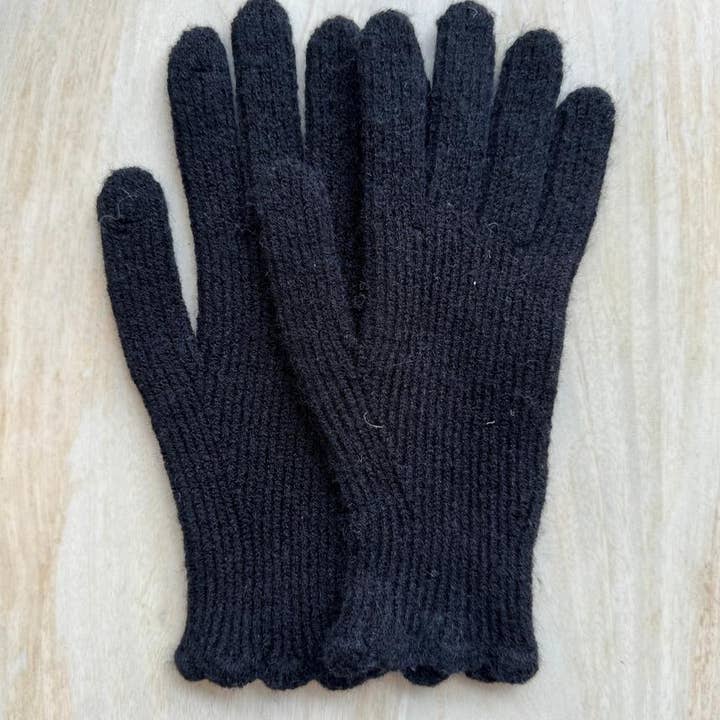 Cinnamon Creations - Wholesale Gloves – Women's - Long Rib Glove with Finger Touch Hole GL0154