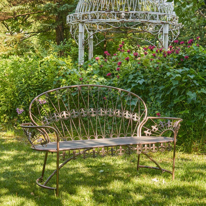 Zaer Ltd. International - Wholesale Bench - Garden Bench with Curved Back- 3 Color Options
