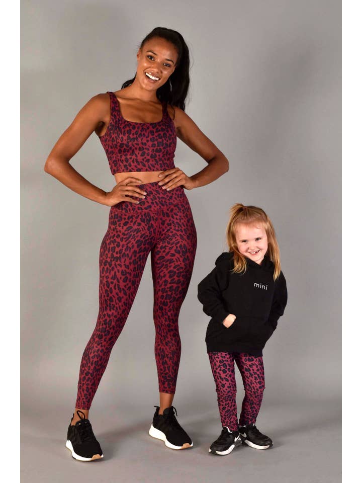 Wear Love More LLC - Wholesale Activewear Set - Women's - Ultra High Rise Recycled Luxe 7/8 Legging in Red Leopard3