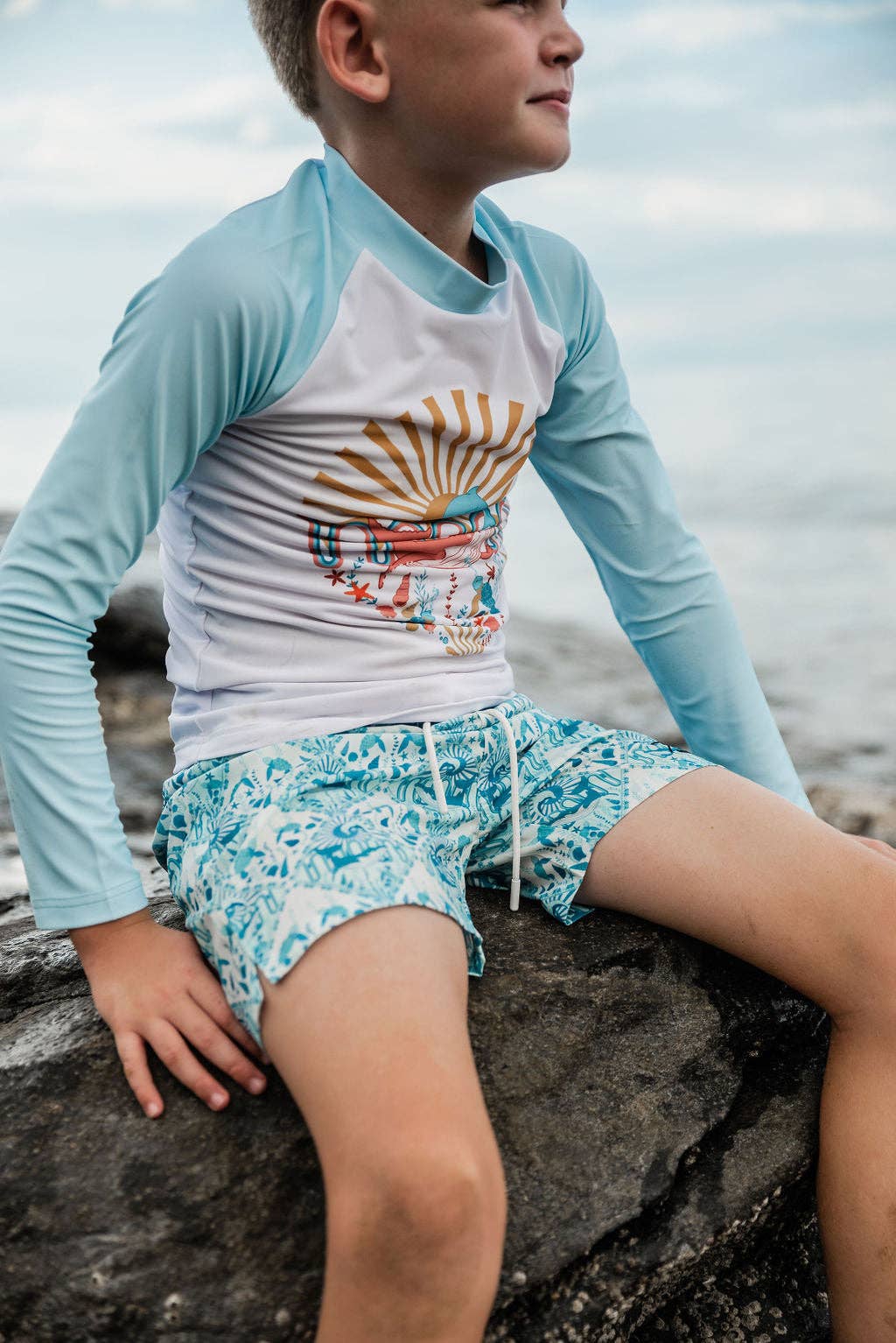 Tully and the Chief - Venta al por mayor Bañador - Niños - BROCKIE BOARDIES ~ ocean pals