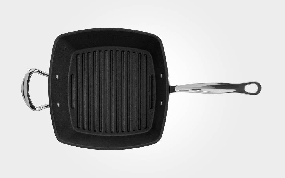 samuel groves – wholesale Cast iron skillet – Britannia 26cm Cast Iron Square Grill1