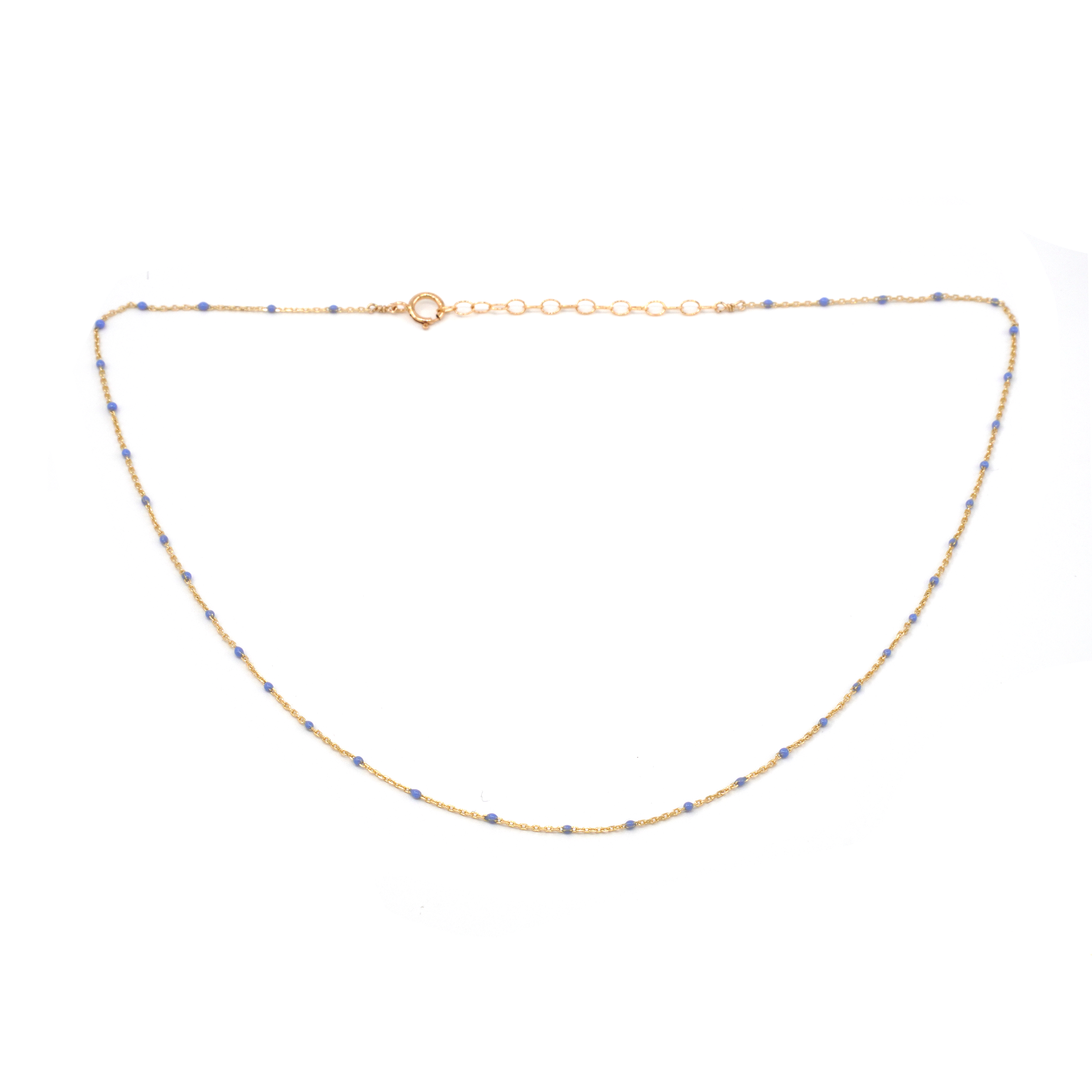 May Martin - Wholesale Link & Chain Necklace - Enamel & Gold Necklace2