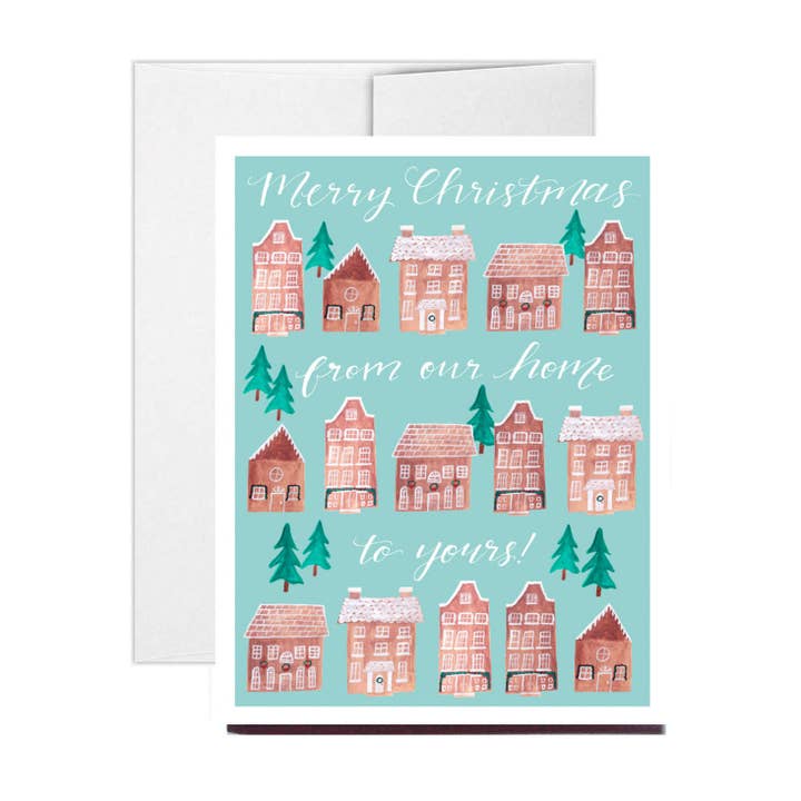 Carte Merry Christmas Gingerbread House, carte de vœux pour la vente par Stately Made