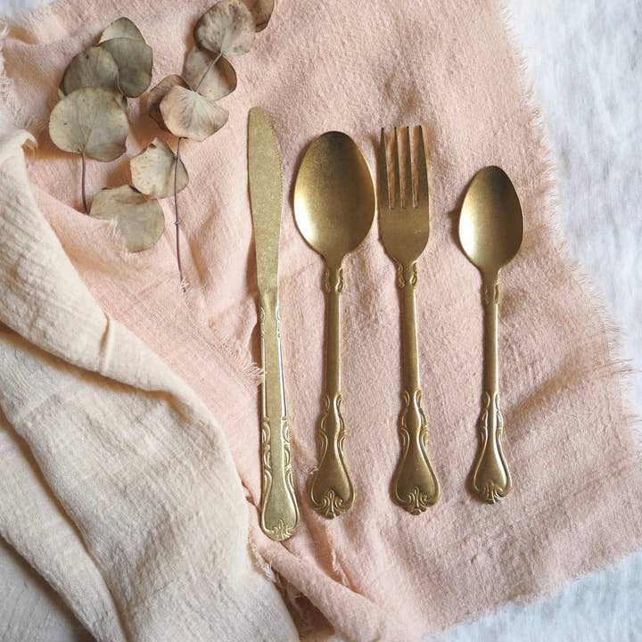 Calma Jewels - Wholesale Assorted Cutlery Set - Gold cutlery