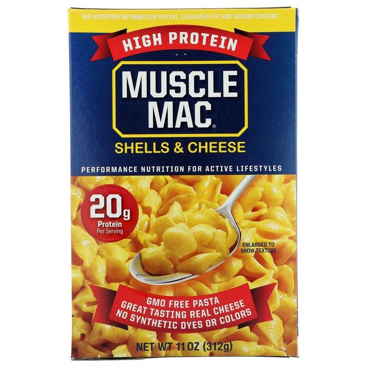 KeHE Distributors, LLC - Wholesale Pasta - Muscle Mac High Protein Shells & Cheese, 11oz