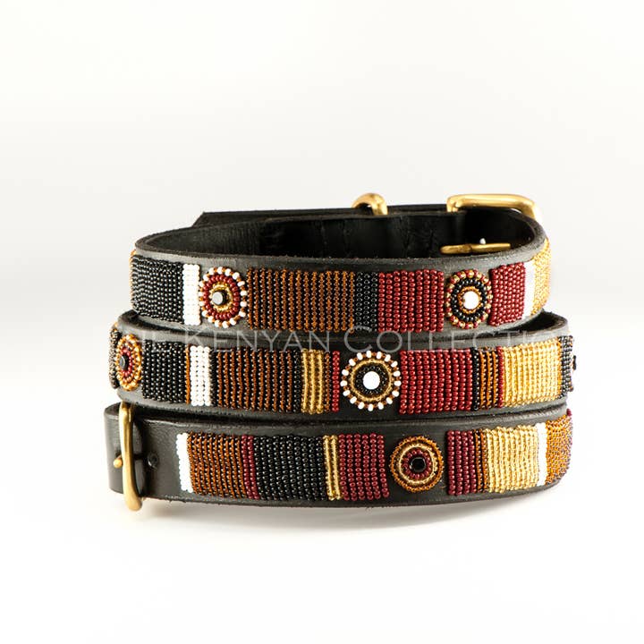 Topi Beaded Dog Collar for wholesale by The Kenyan Collection Inc. dba TKC Inc