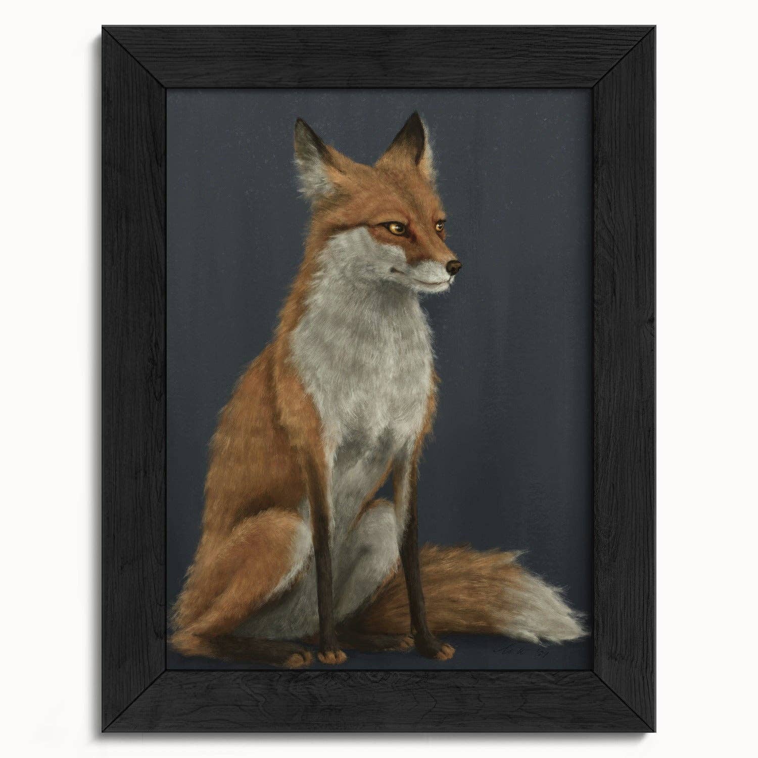 The Ugly Cat Studio - Wholesale Art Print - Red Fox Fine Art Print - Blue Edition7