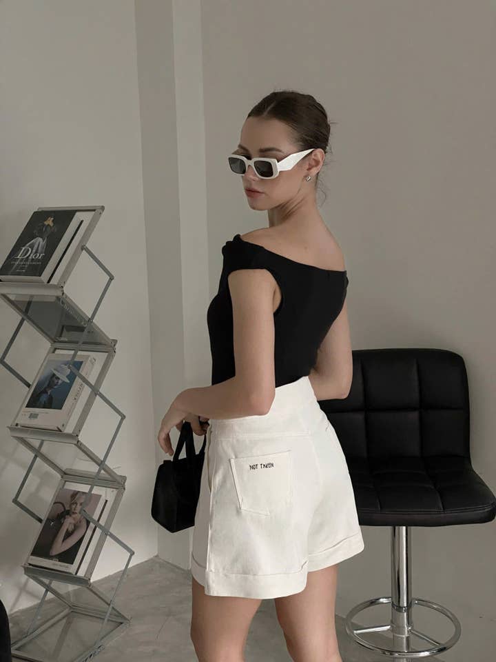 Lamin - One-Shoulder Cotton Top for wholesale by SGLOKAL