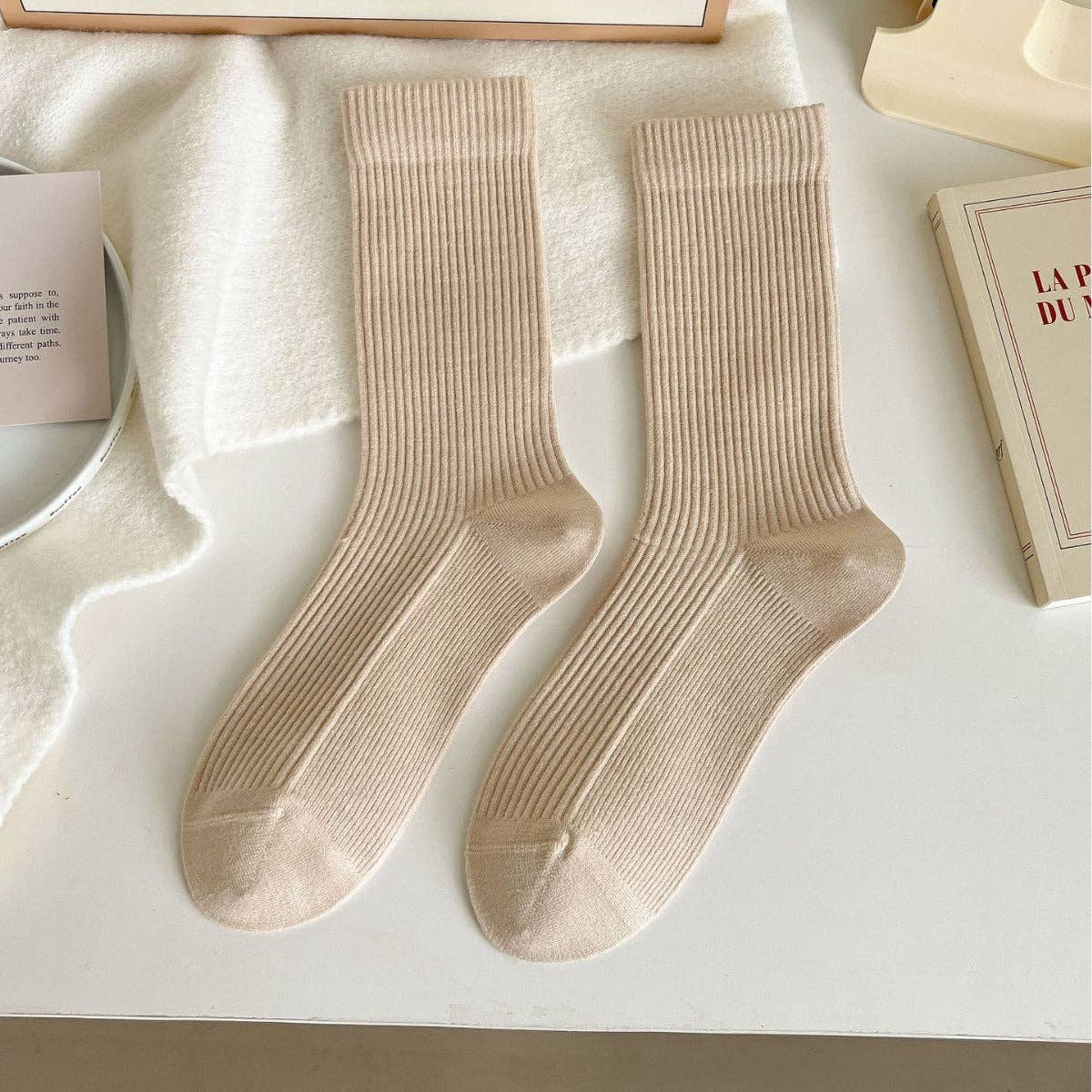 alberalkirk - Wholesale Socks - Women's - Thermal Wool Blend Mid-Calf Socks Multi Color M5A0204