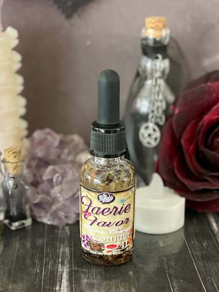 Huile de conjure Faerie Magick | Outils de sorcellerie | Witchcraft pour la vente par Black Dahlia Boutiques