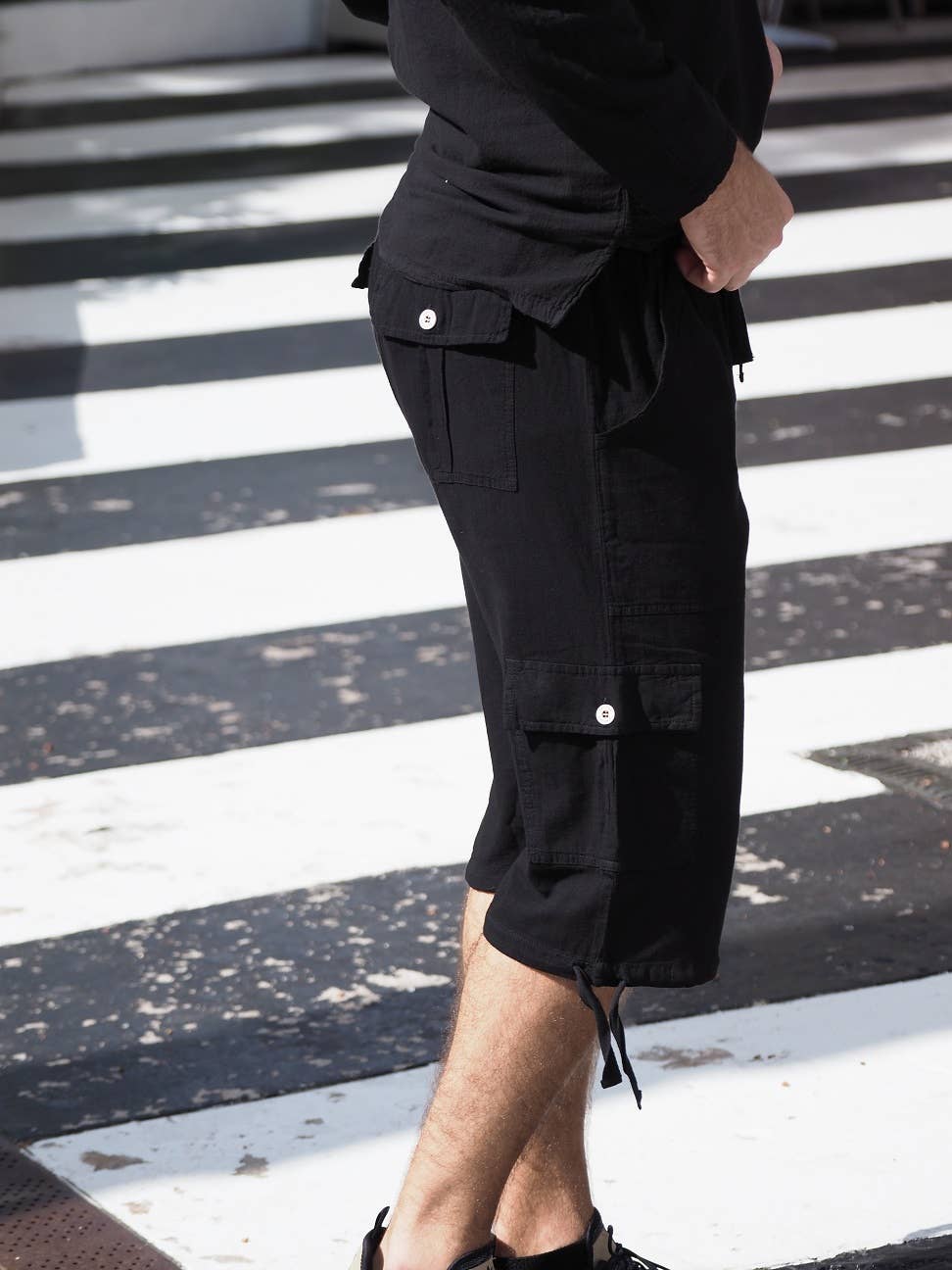 Cotton Natural - Wholesale Shorts - Men's - St. John Black Line Shorts2