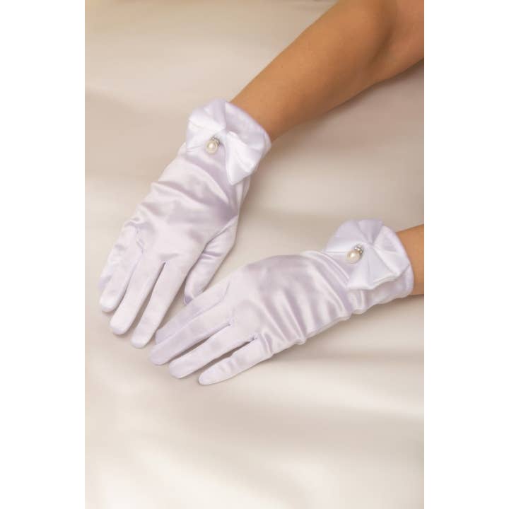 CC Wholesale Clothing - Wholesale Gloves – Women's - Women's Bridal Wrist Length Satin Gloves1