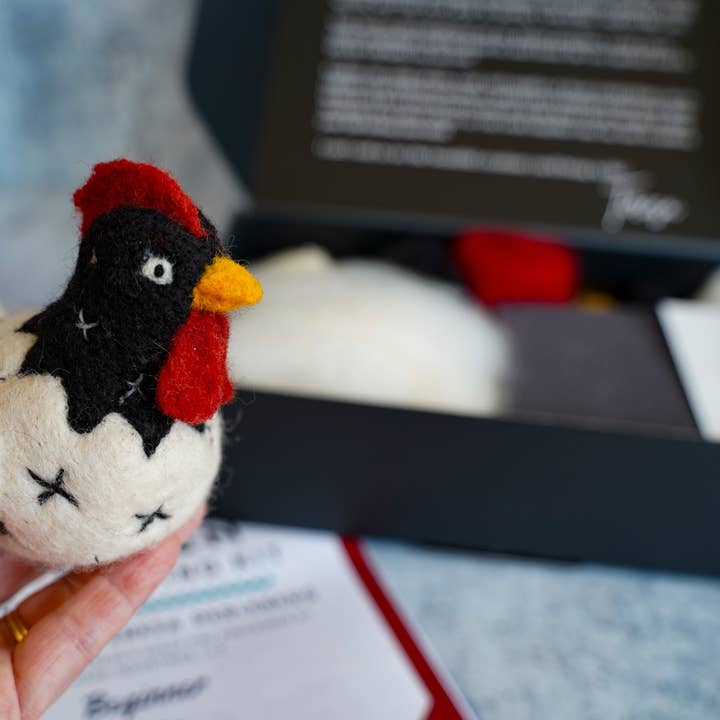 Bear Creek Felting - Wholesale Craft Sewing Kit - Chicken Needle Felting Kit (Beginner)3