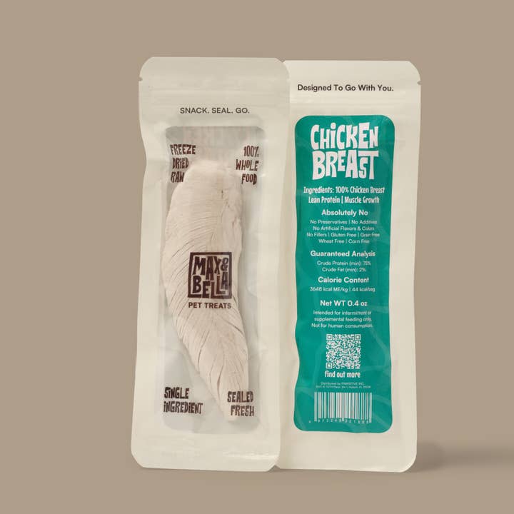 Freeze-Dried Chicken Breast - Mini Pack for wholesale by Max & Bella