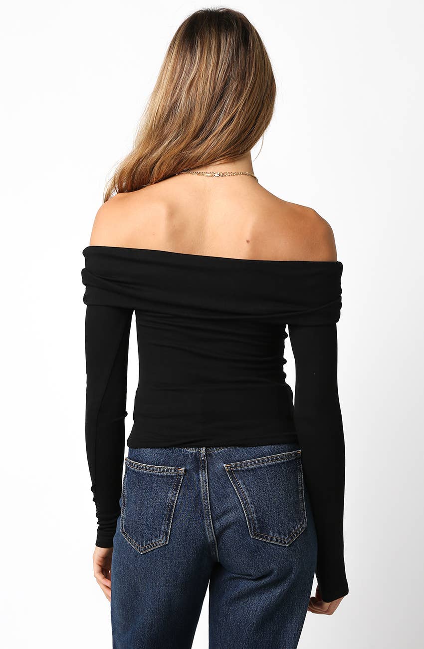 Olivaceous - Wholesale Knit Top - Women's - Rebecca Off Knit Top18