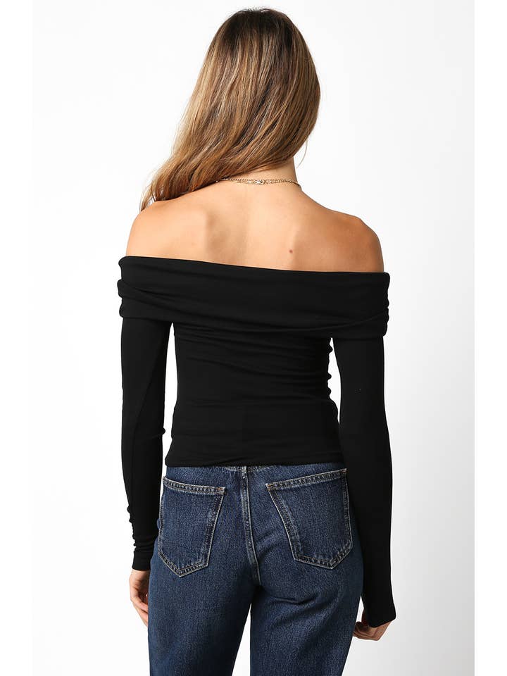 Olivaceous - Wholesale Knit Top - Women's - Rebecca Off Knit Top18