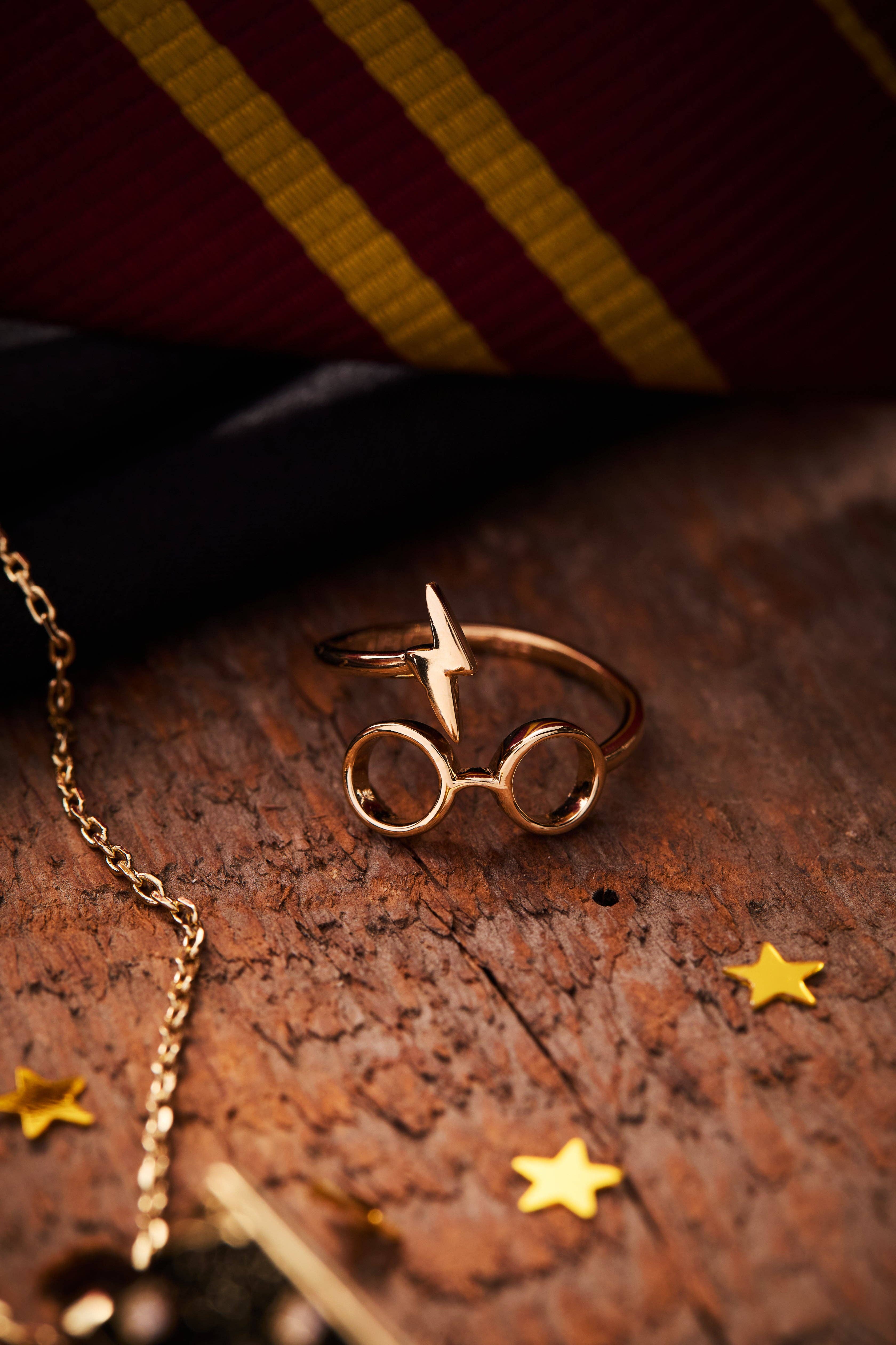 Alex and Ani - Wholesale Cocktail/Statement Ring - Harry Potter™ Glasses + Scar Ring Wrap7