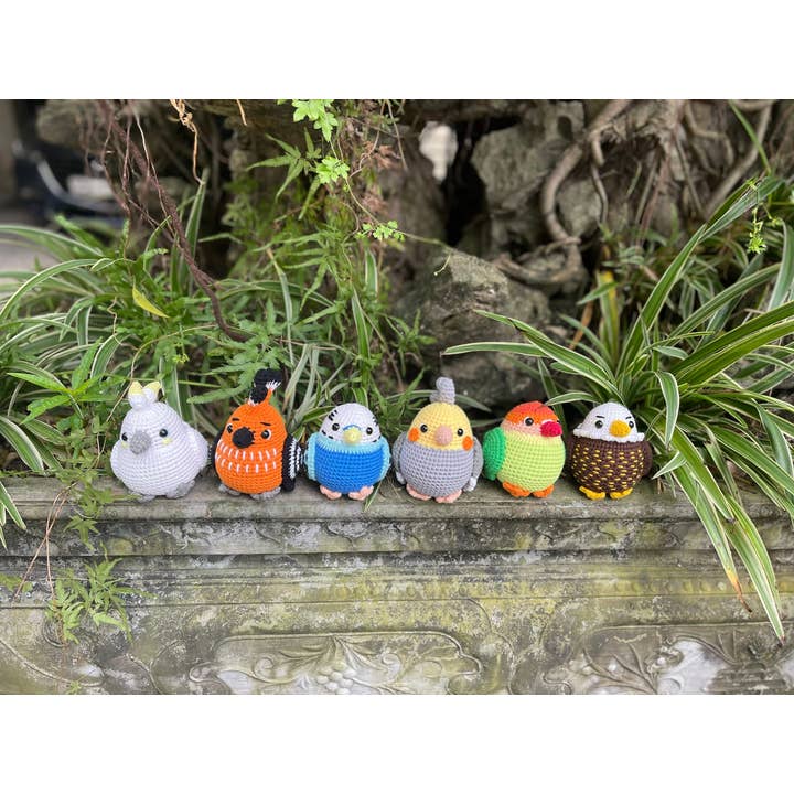 Crochet Bird, Handmade Bird Doll, Bird Keychain, Custom Bird for wholesale by TOMOPOD LLC