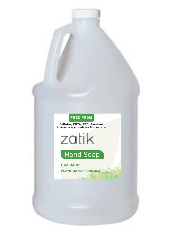 Cool Mint Liquid Hand Soap Bulk for wholesale by Zatik Naturals
