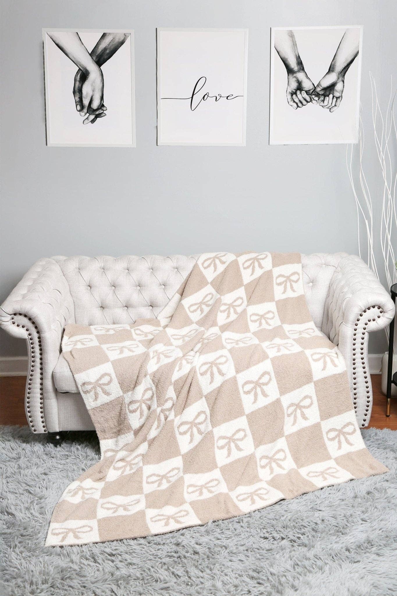 MiMi Wholesale - Wholesale Throw Blanket - JCL6055 Super Lux Ribbon Checker Blanket7