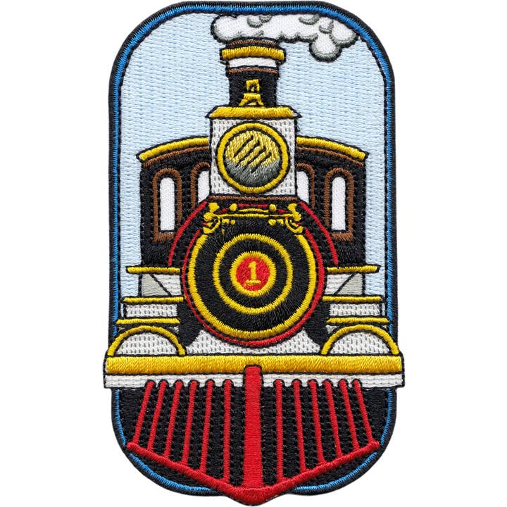 Patch - Train - Steam Railroad In Black, Red And Yellow for wholesale by Square Deal Recordings & Supplies