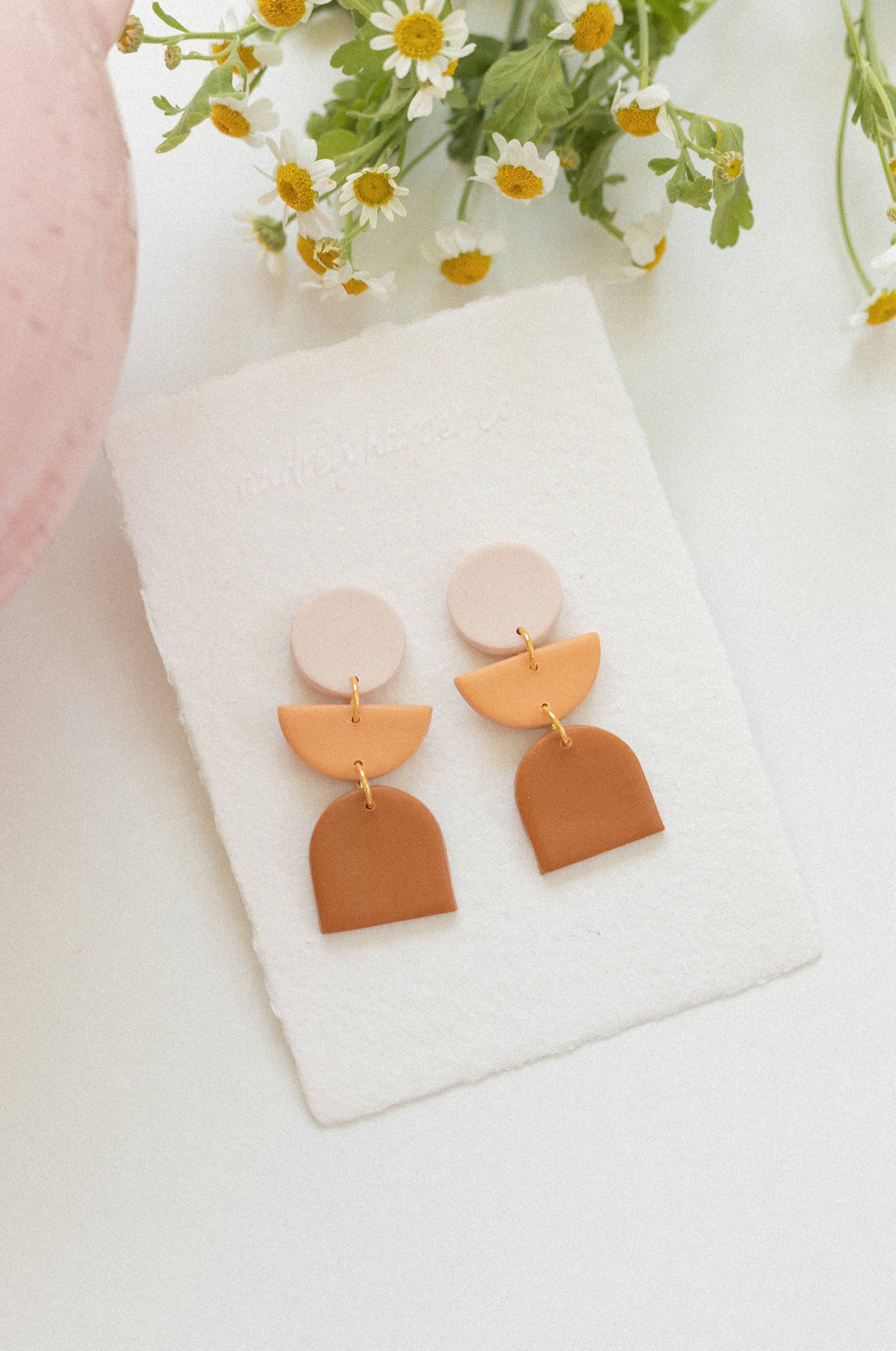 REMOVED BRAND - Wholesale Dangle Earrings - Burnt orange ombré earrings2