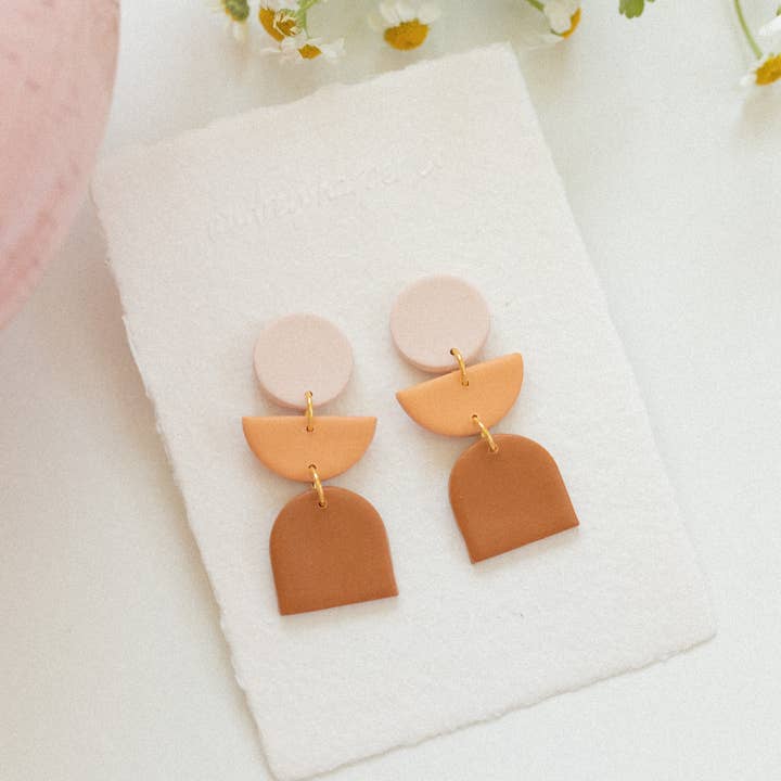 REMOVED BRAND - Wholesale Dangle Earrings - Burnt orange ombré earrings2