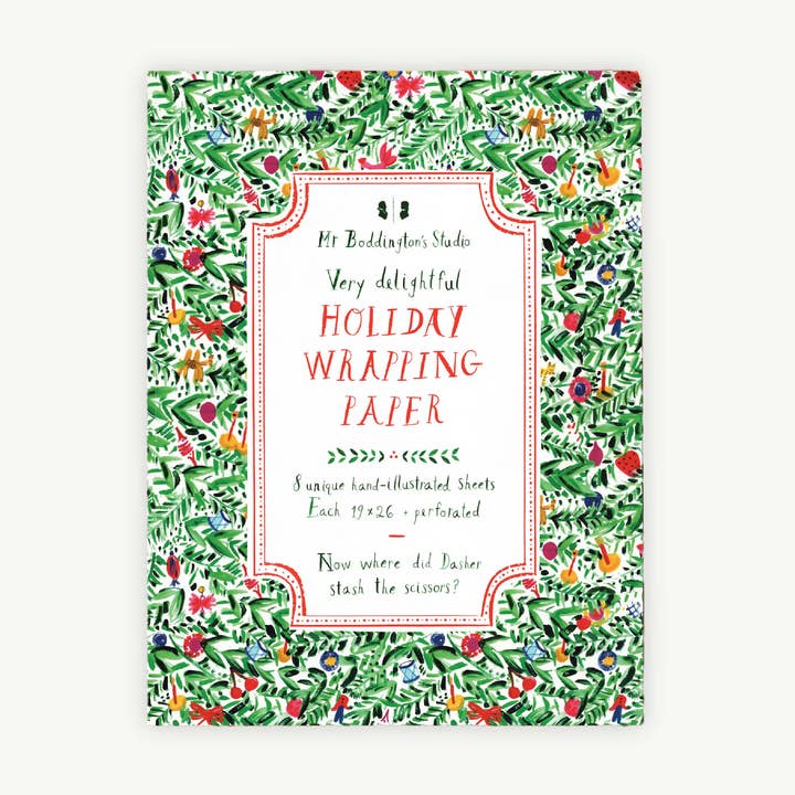 Zeer leuk boek met cadeaupapier voor de feestdagen voor wholesale door Mr. Boddington's Studio